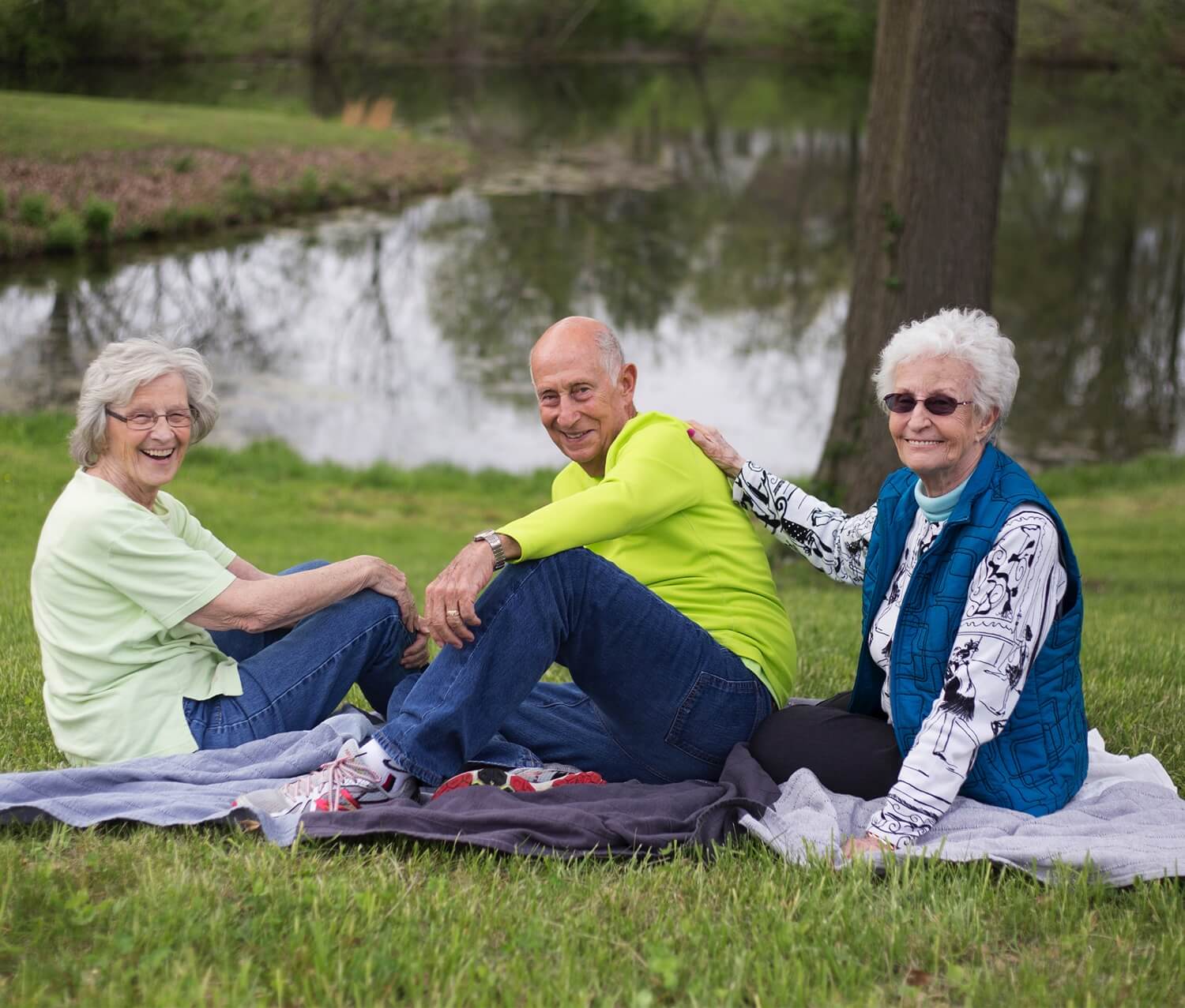 Seniors At Park