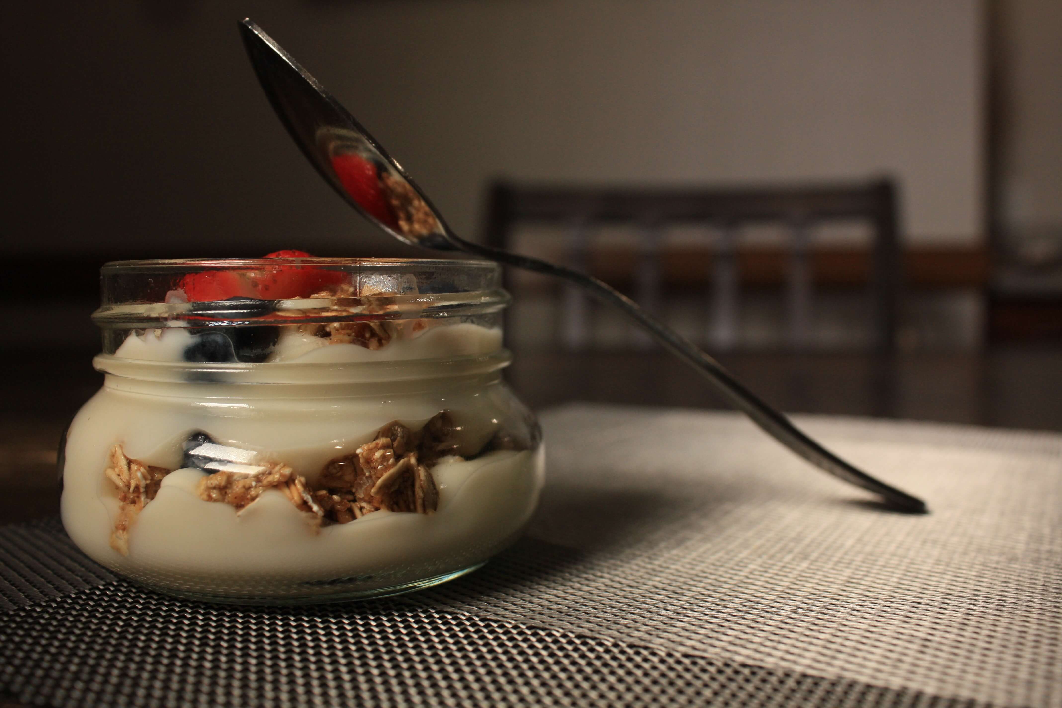 Yogurt with fruits